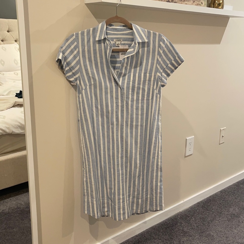 J. Crew Linen Shirt Dress